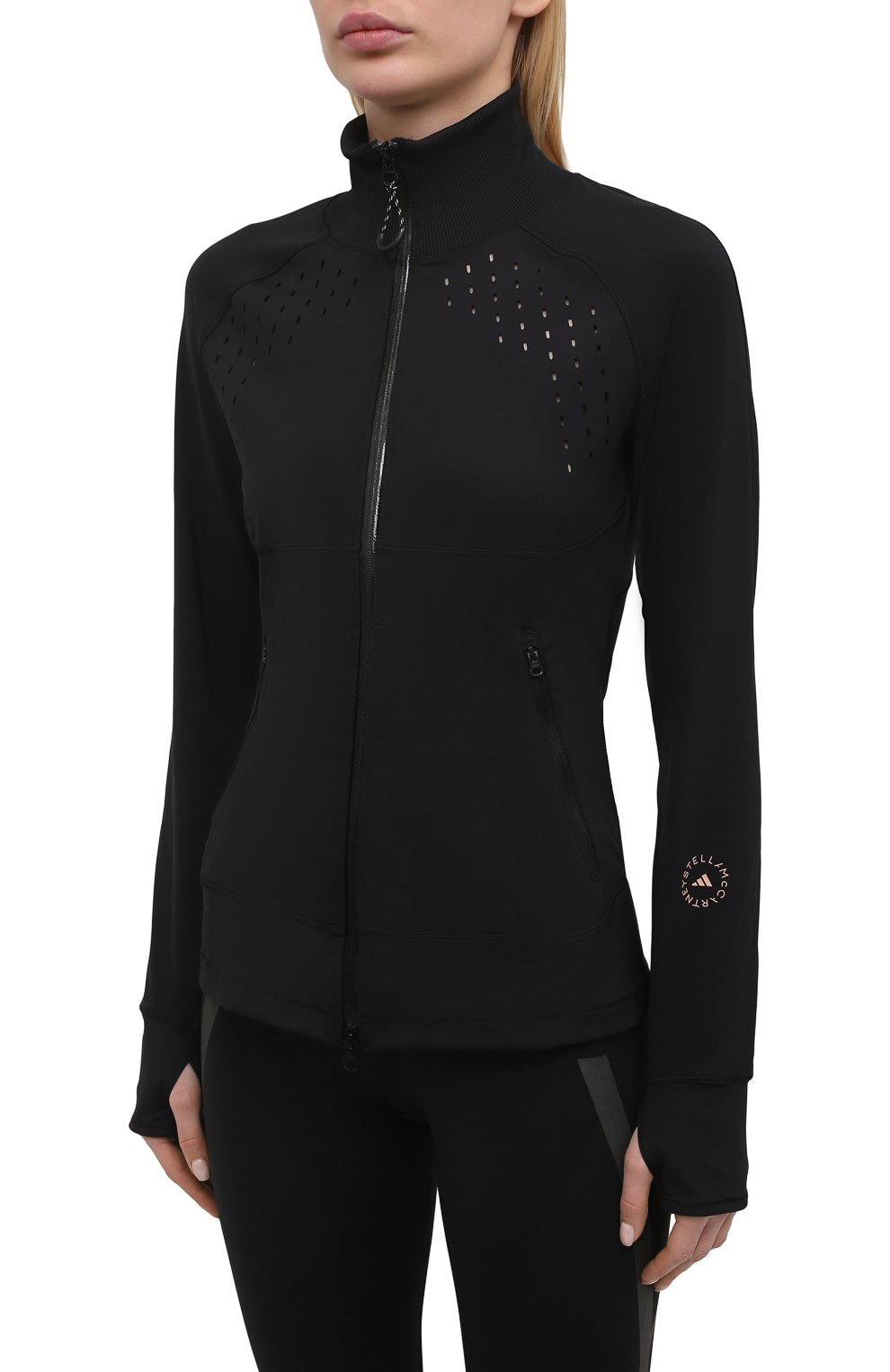 Толстовка ADIDAS BY STELLA MCCARTNEY черного цвета по цене 11150 руб., арт. FU0761, фото 3 Толстовка ADIDAS BY STELLA MCCARTNEY, арт. FU0761, фото 3