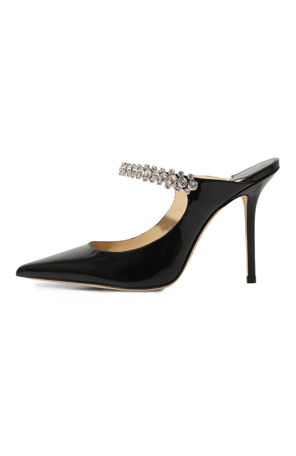 Кожаные мюли bing 100 JIMMY CHOO черного цвета по цене 137000 руб., арт. BING100/PAT, фото 2 Кожаные мюли bing 100 JIMMY CHOO, арт. BING100/PAT, фото 2