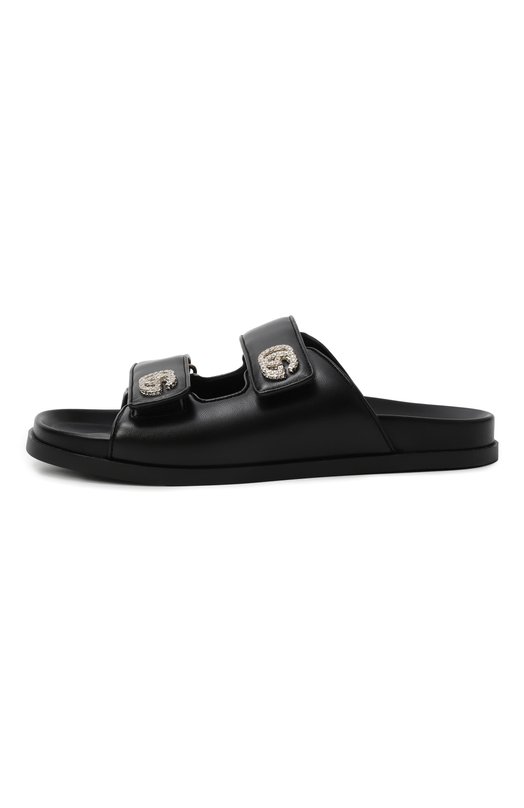 Кожаные шлепанцы Gucci 816633/AAEKU Чёрный  816633/AAEKU Фото 4