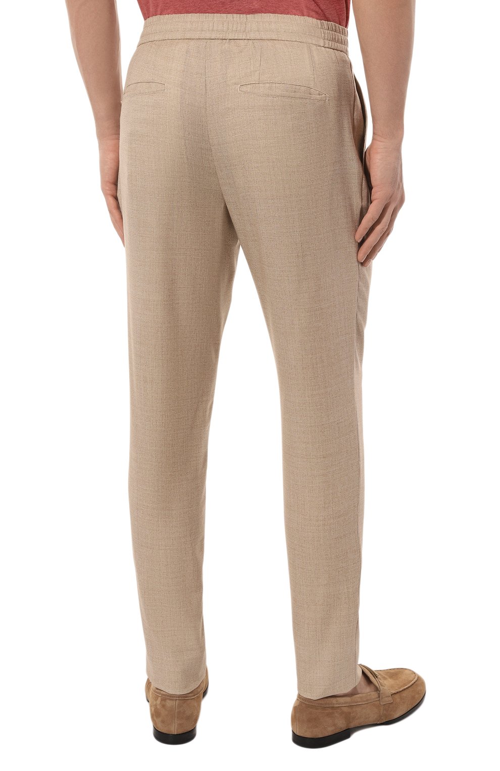 Шерстяные брюки MARCO PESCAROLO бежевого цвета по цене 59600 руб., арт. CHIAIA/4718, фото 4 Шерстяные брюки MARCO PESCAROLO, арт. CHIAIA/4718, фото 4