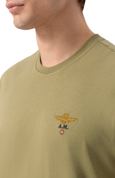 Хлопковая футболка AERONAUTICA MILITARE, арт. TS1580UJ00372_001, фото 5