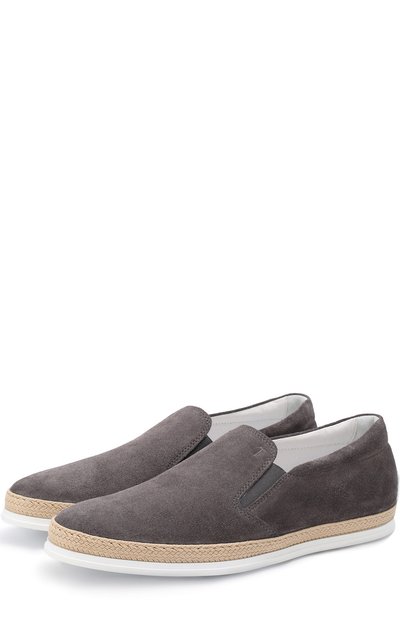Замшевые слипоны с отделкой TOD’S, арт. XXM0TV0K900RE0B408, фото 1