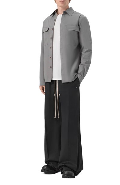 Мужские хлопковые брюки RICK OWENS, арт. RU02F4366/TE