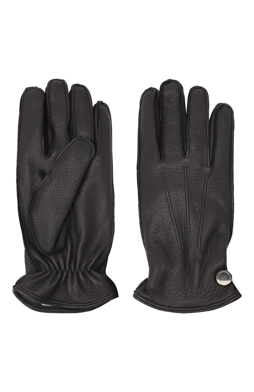 Кожаные перчатки MORESCHI темно-синего цвета по цене 18450 руб., арт. 062U/CERV0, фото 2 Кожаные перчатки MORESCHI, арт. 062U/CERV0, фото 2