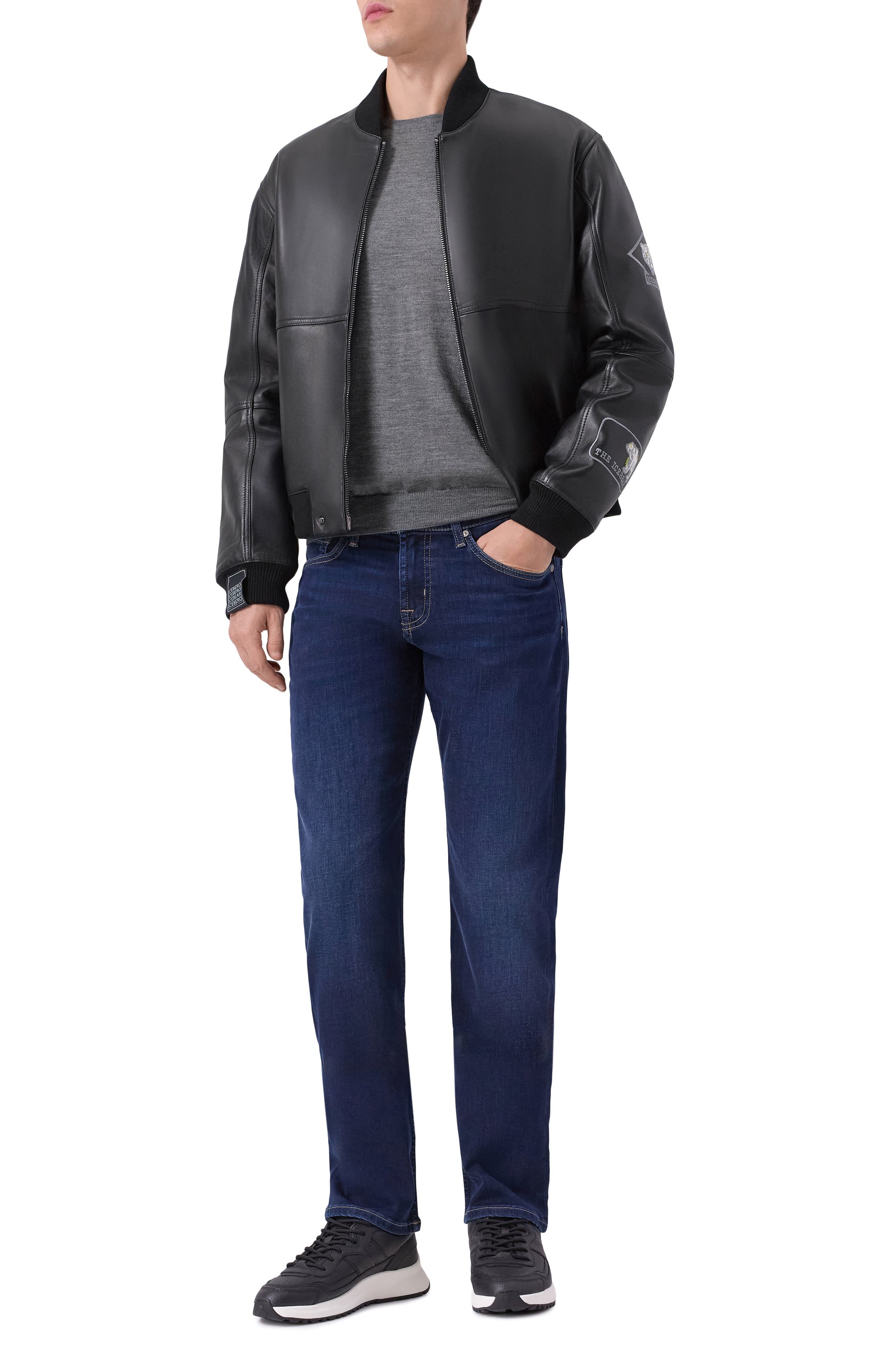 Кожаный бомбер ICEBERG, арт. Z011/6804, фото 2