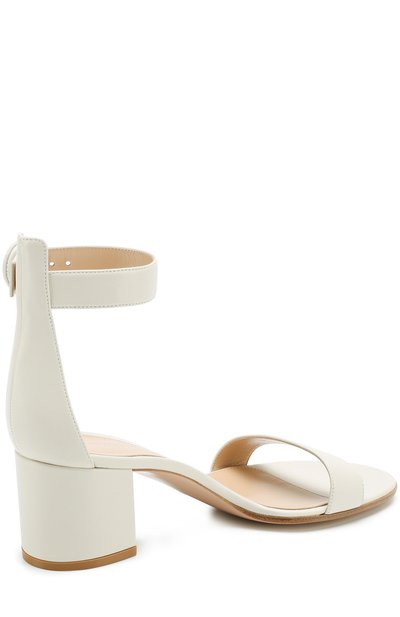 Кожаные босоножки versilia 60 на устойчивом каблуке GIANVITO ROSSI, арт. G60357.60RIC.MIA0FFW, фото 4