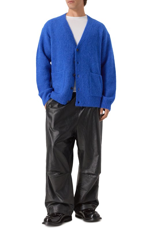 Шерстяной кардиган Dries Van Noten 021224-2709-504 Синий  021224-2709-504 Фото 2
