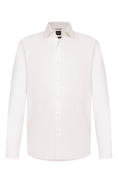 Рубашка изо льна и хлопка BOSS, арт. 50561124, фото 1