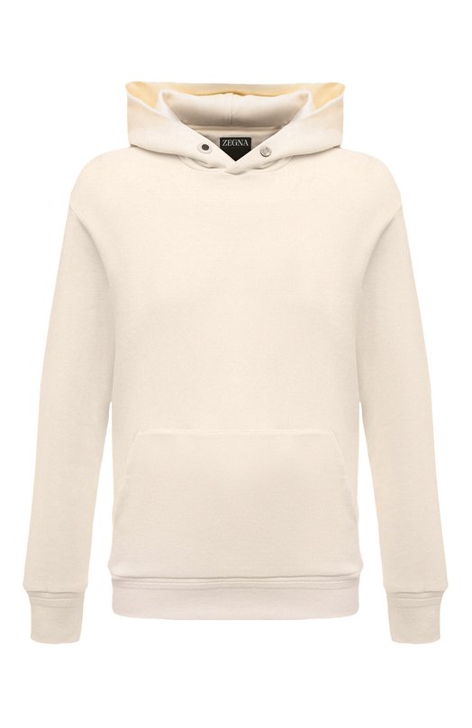 Худи из хлопка и кашемира Zegna UC520A6/C852 Белый UC520A6/C852