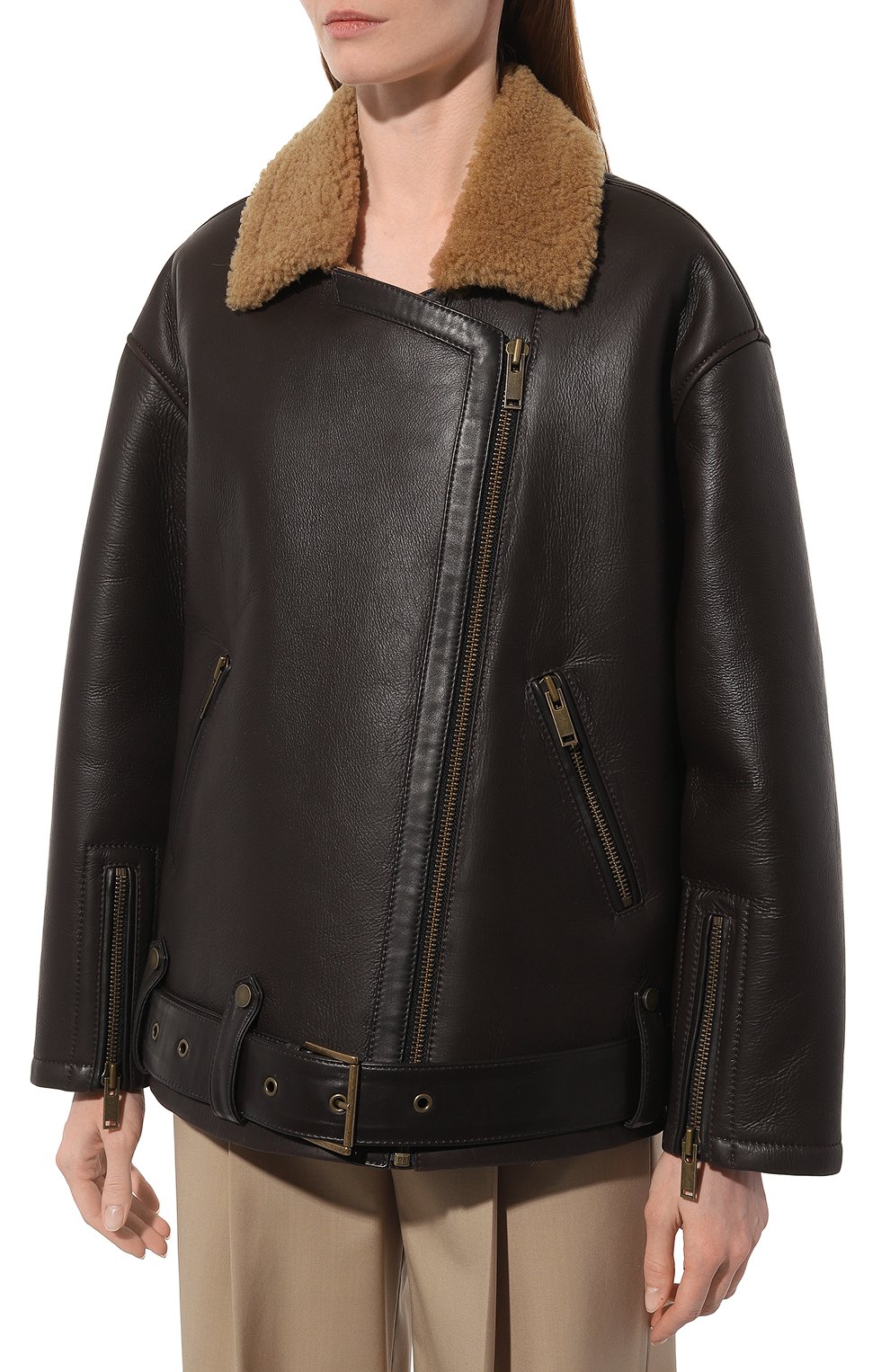 Дубленка из овчины LUDA NIKISHINA, арт. FJ/AIR/np-kr/brown, фото 3