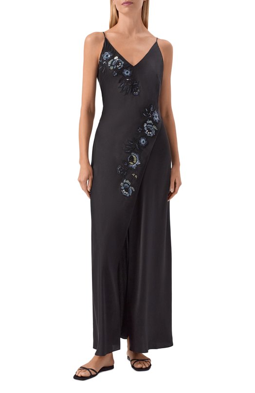 Шелковая сорочка Carine Gilson SO0231GE Чёрный  SO0231GE Фото 2