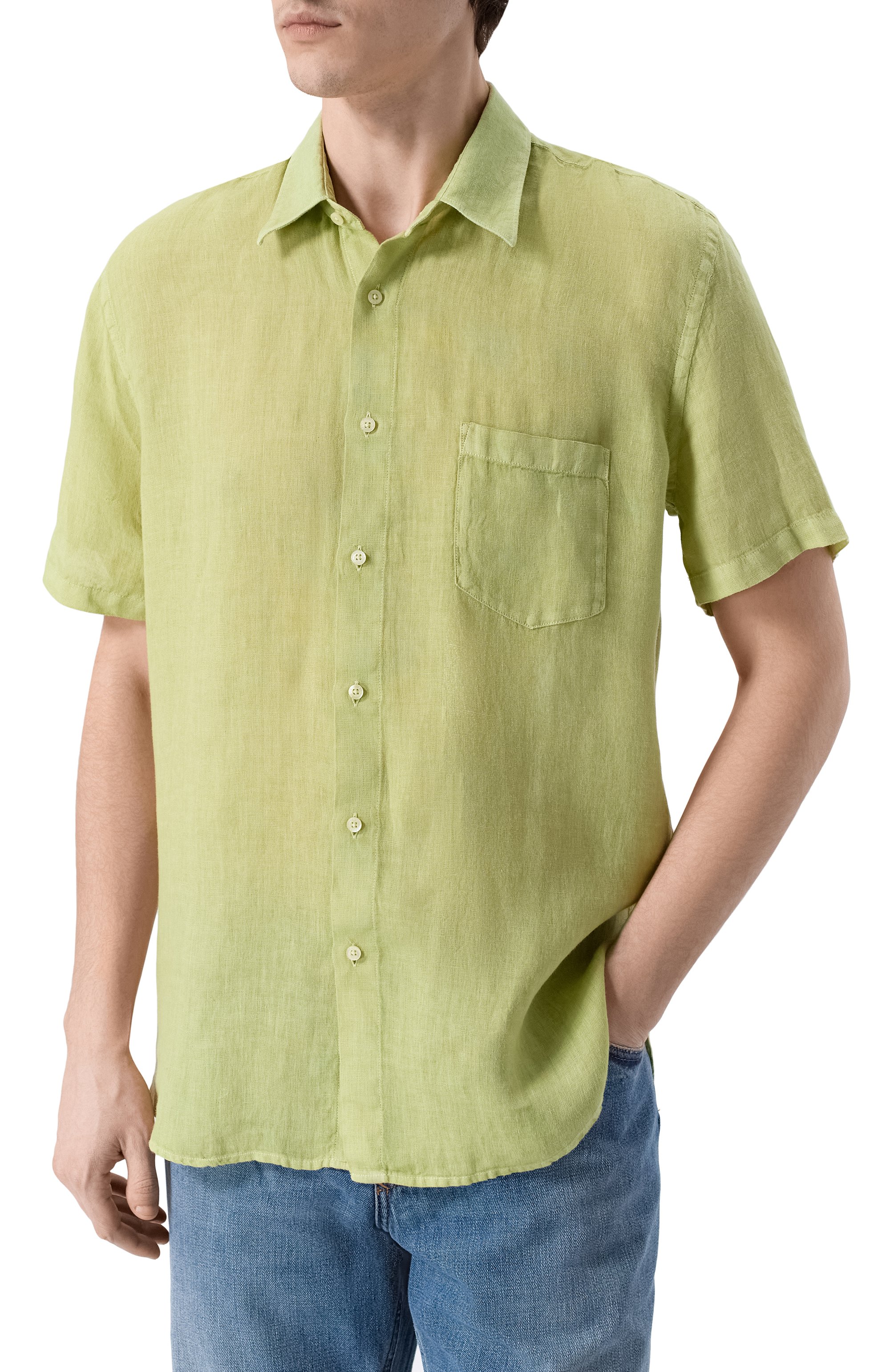 Льняная рубашка 120% LINO, арт. 33ALIM1368/0115/S00, фото 3