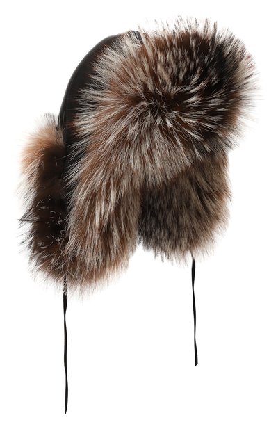 Шапка-ушанка стильная саша с отделкой из меха лисы FURLAND, арт. 0107609610009600198, фото 1