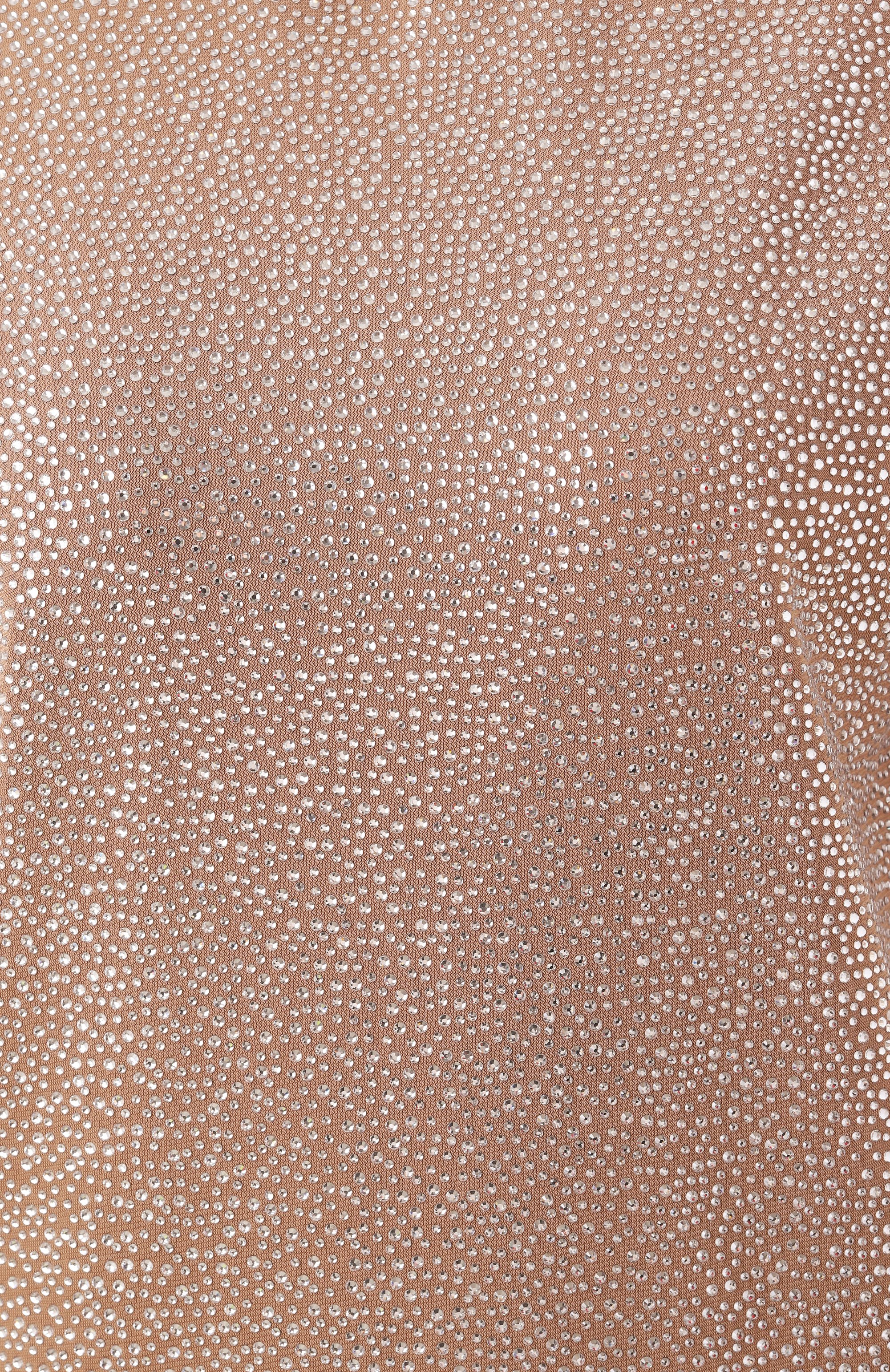 Платье с отделкой стразами GIUSEPPE DI MORABITO, арт. 04SSDR469FC 04428AC, фото 6