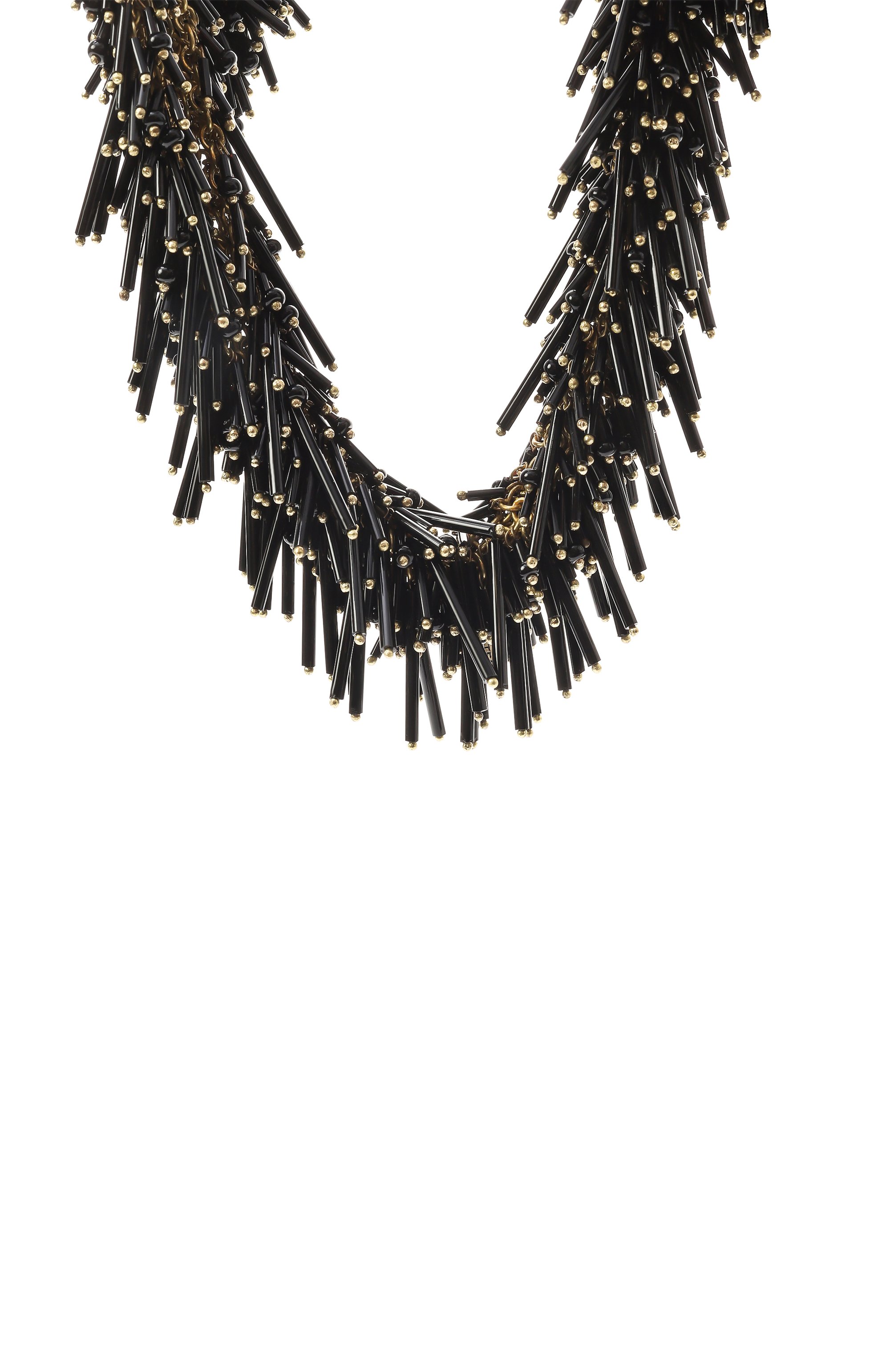 Колье DRIES VAN NOTEN черного цвета по цене 79150 руб., арт. 242-018233-052/G0LD, фото 4 Колье DRIES VAN NOTEN, арт. 242-018233-052/G0LD, фото 4