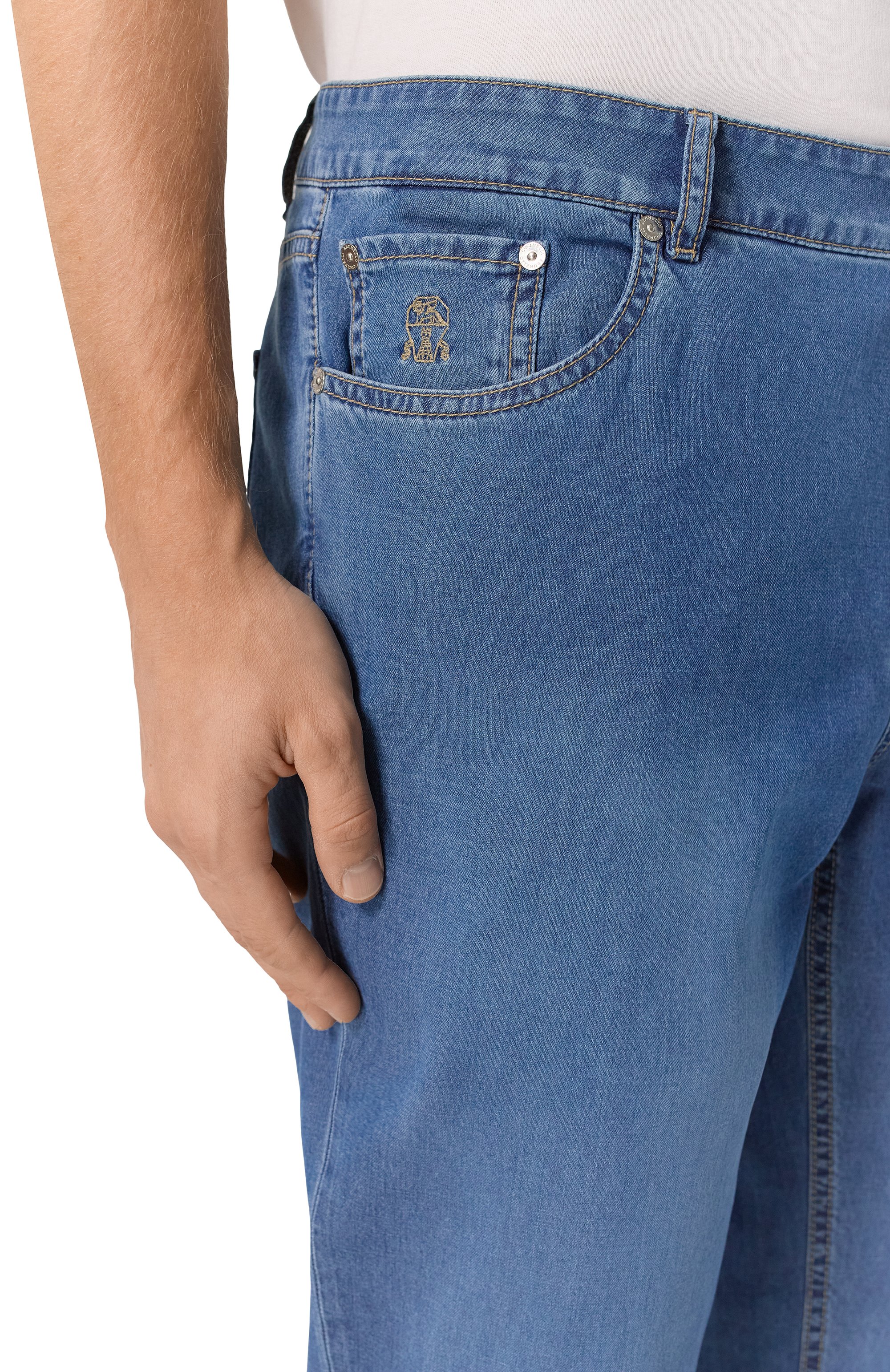 Джинсы traditional fit BRUNELLO CUCINELLI, арт. M238PB3210, фото 5