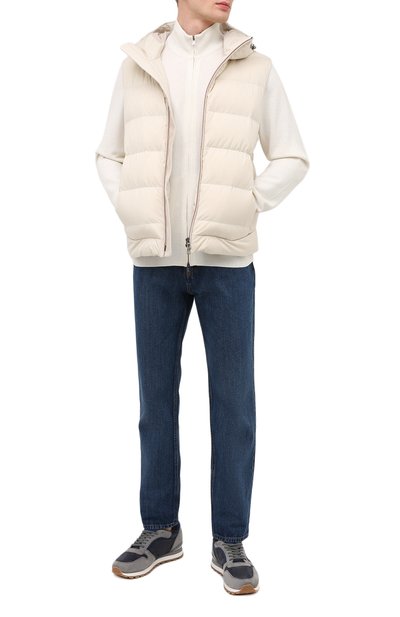 Замшевые кроссовки ANDREA VENTURA FIRENZE, арт. SPRINTER/SHEARLING/NABUK+CACHEMIRE/SPR-AWG, фото 2