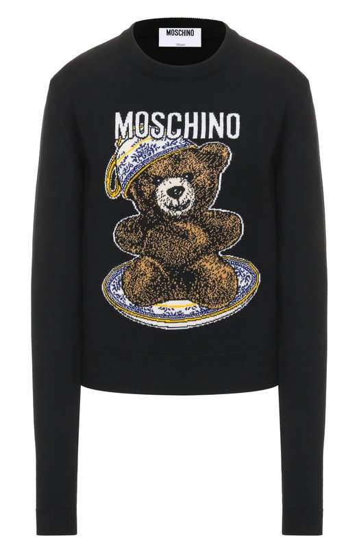 Шерстяной пуловер Moschino A0936/5500 Чёрный A0936/5500