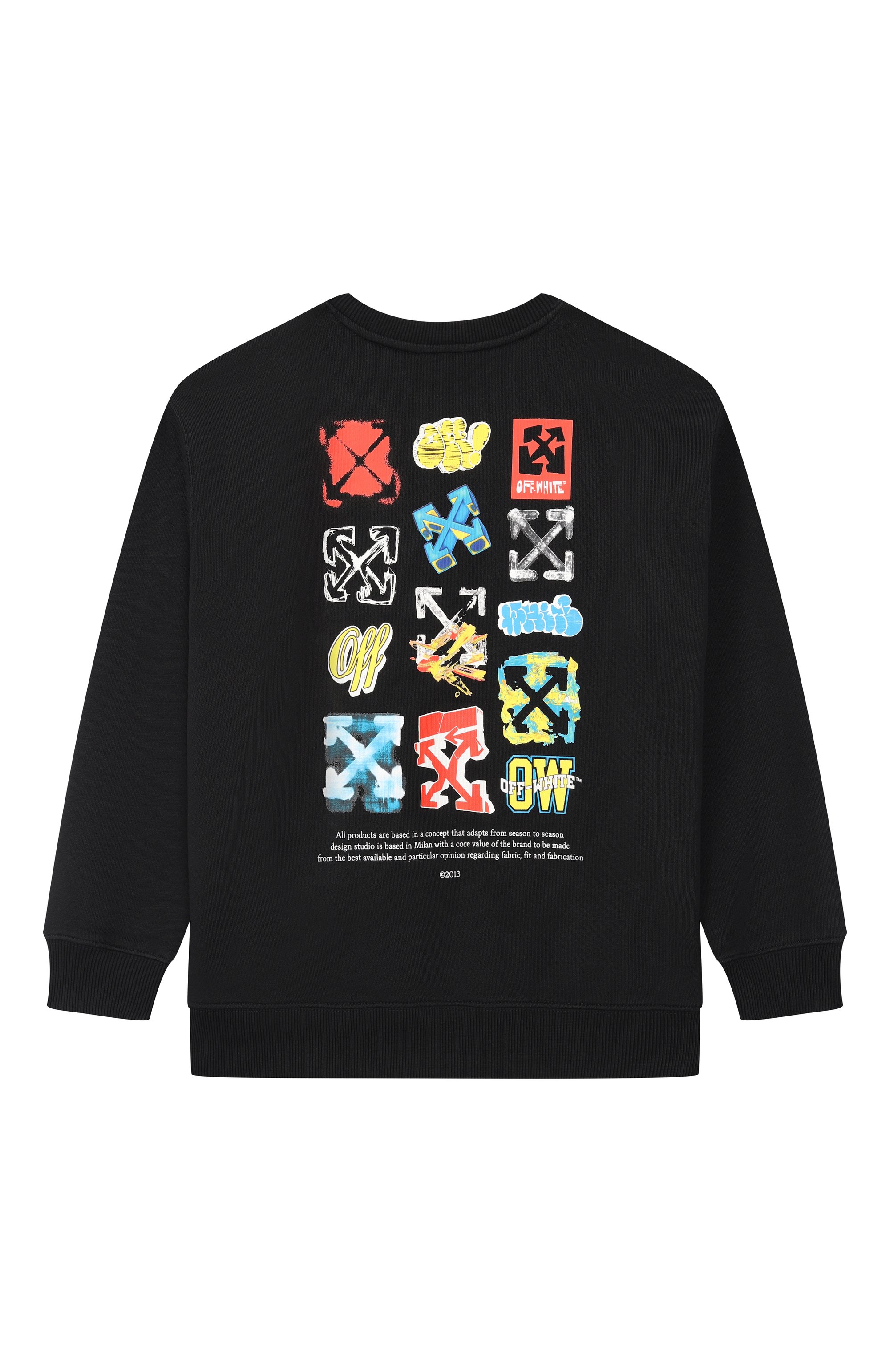 Хлопковый свитшот OFF-WHITE, арт. 0BBA001S26FLE006, фото 2