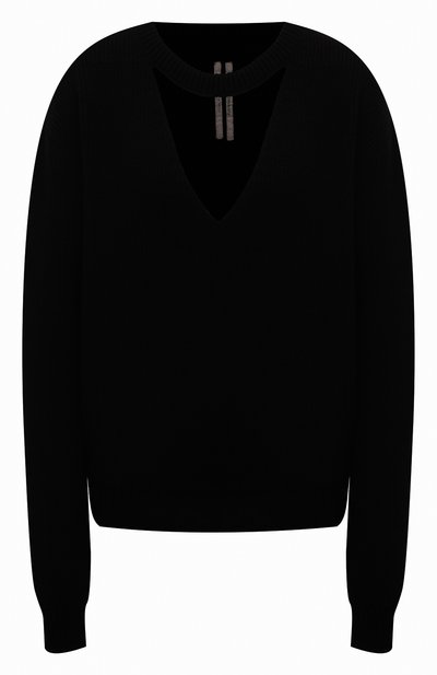 Женский шерстяной пуловер RICK OWENS, арт. RP02D3646/KWV