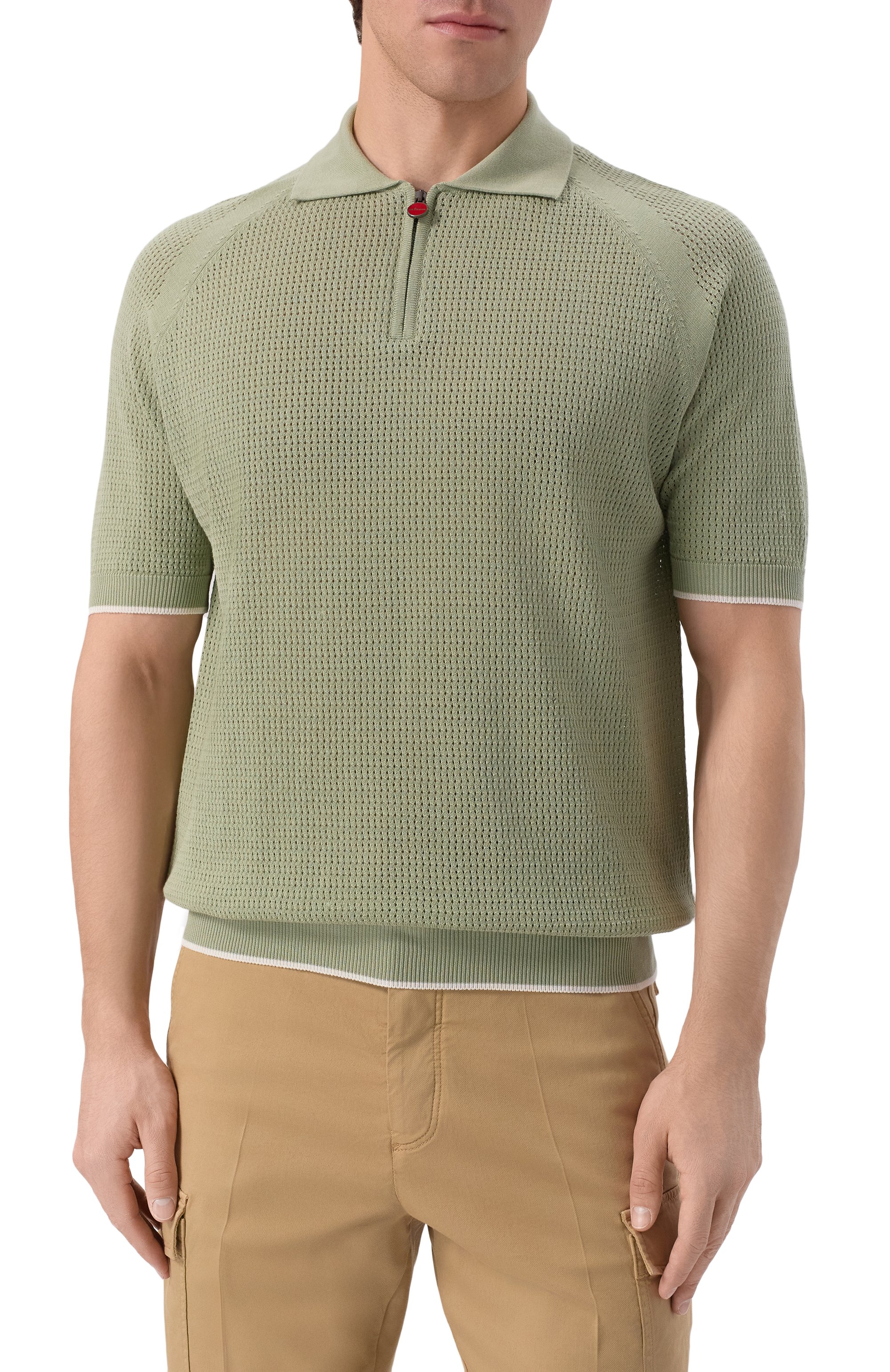 Хлопковое поло KITON, арт. UMK064902, фото 3