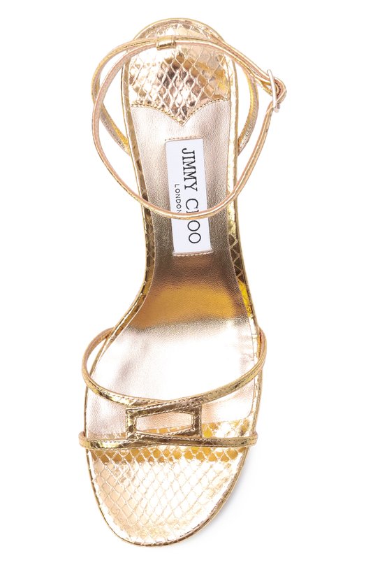 Кожаные босоножки Leo 65 Jimmy Choo 1998LE065WAP Золотой  1998LE065WAP Фото 6
