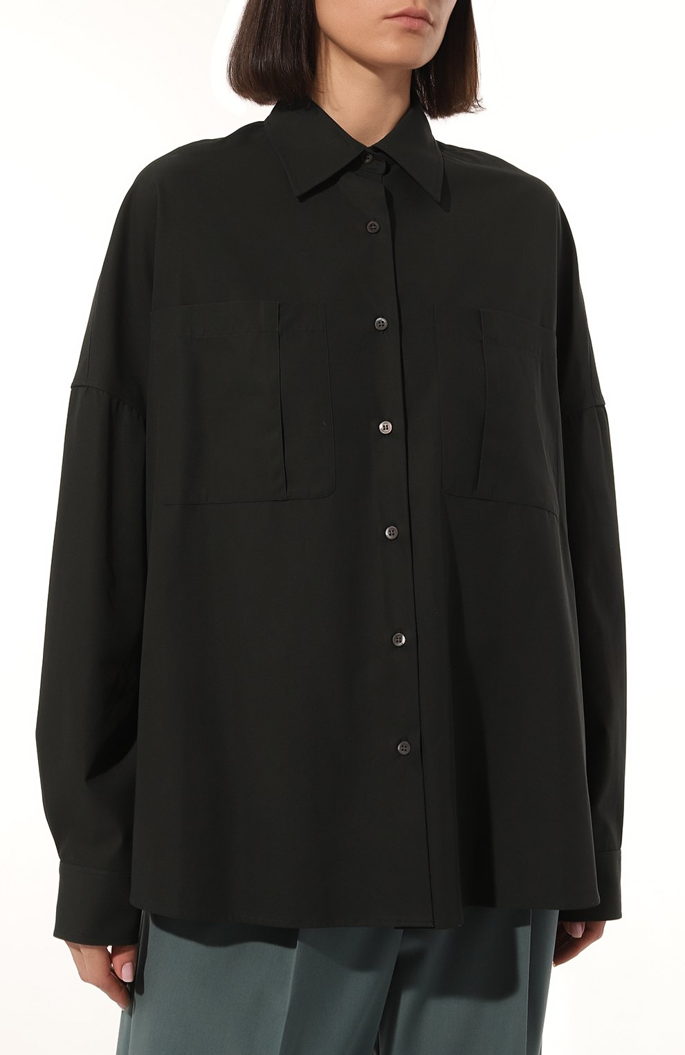 Хлопковая рубашка DRIES VAN NOTEN, арт. 231-010706-6359, фото 3