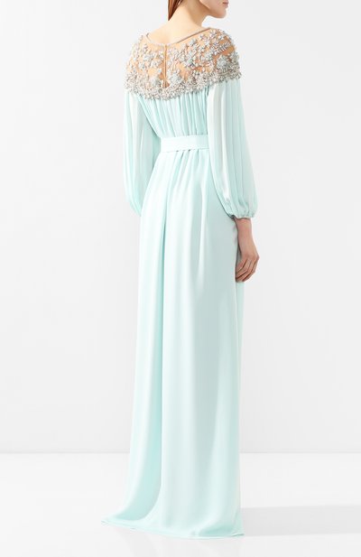 Шелковое платье MARCHESA, арт. M28703, фото 4