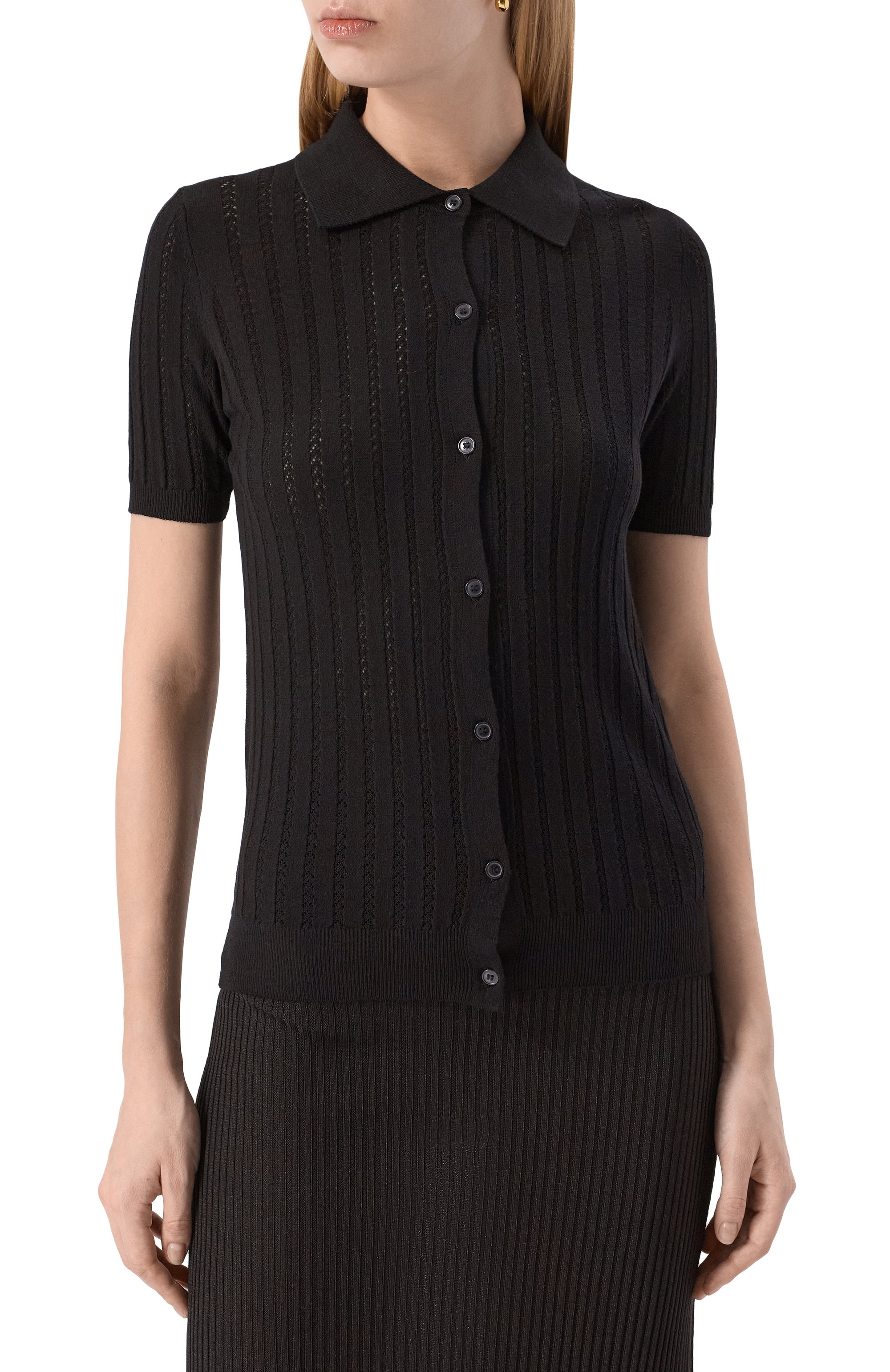 Кардиган из вискозы PIETRO BRUNELLI черного цвета по цене 16800 руб., арт. MEB028/VIB88P, фото 3 Кардиган из вискозы PIETRO BRUNELLI, арт. MEB028/VIB88P, фото 3