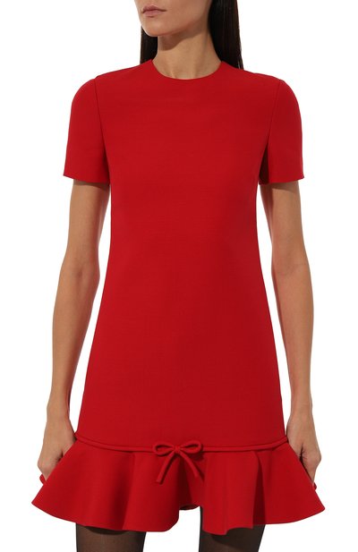 Платье из шерсти и шелка VALENTINO, арт. 5B3VA9E01CF, фото 3