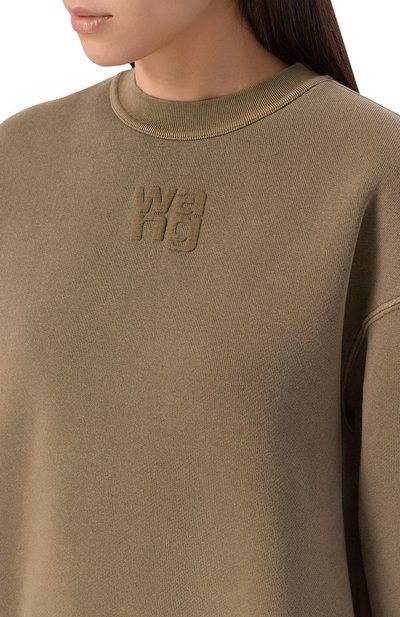 Хлопковый свитшот ALEXANDERWANG.T, арт. 4CC3241518, фото 5