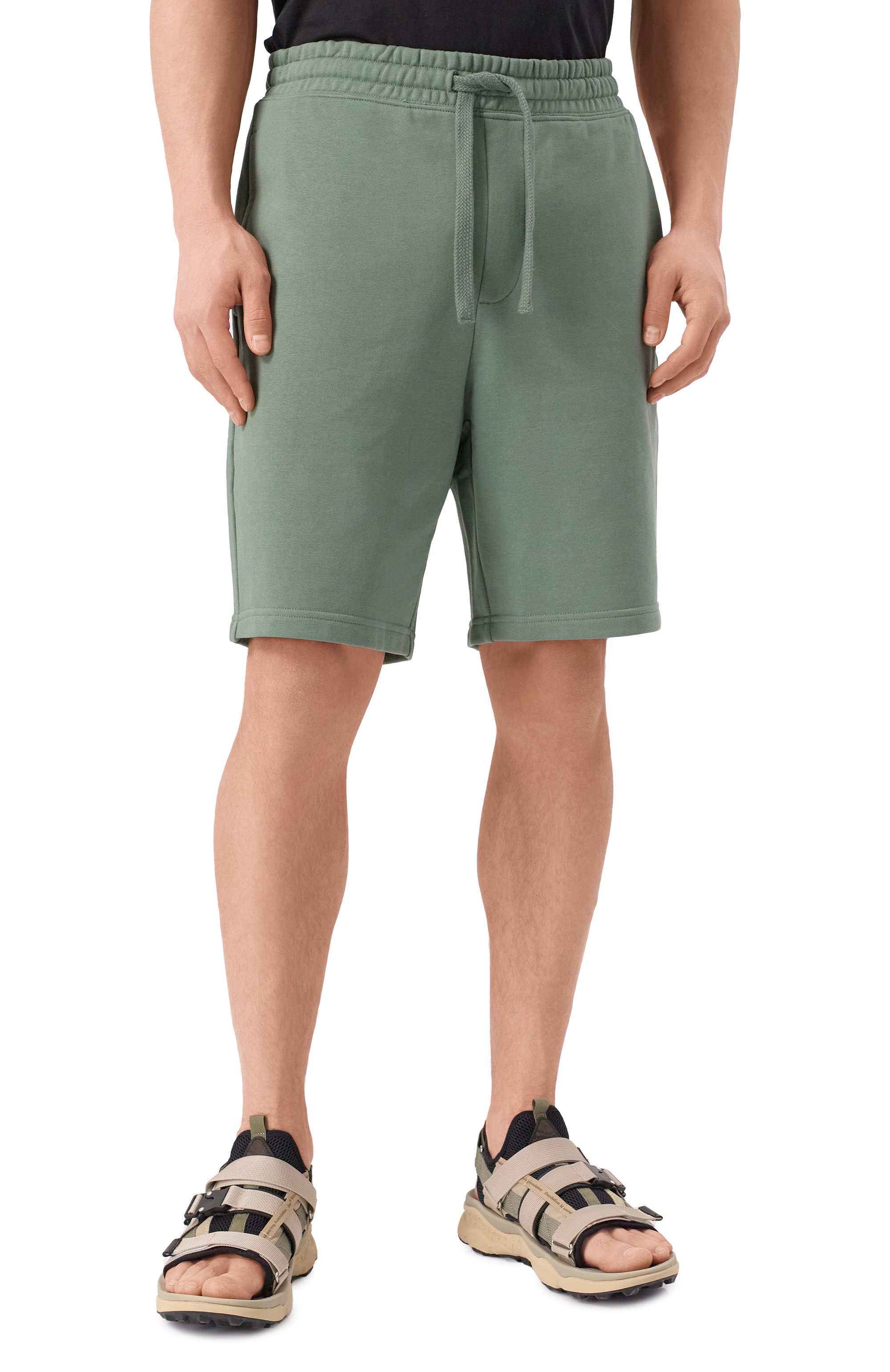 Хлопковые шорты HUGO зеленого цвета по цене 10950 руб., арт. 50530696, фото 3 Хлопковые шорты HUGO, арт. 50530696, фото 3