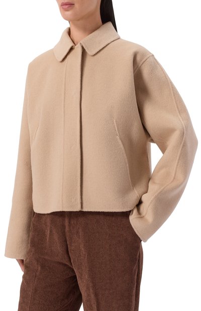 Шерстяное полупальто BOSS, арт. 50543170, фото 3