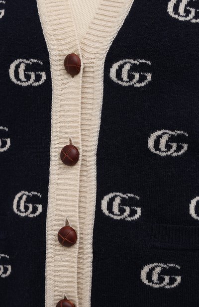 Шерстяной кардиган GUCCI, арт. 650596/XKBSA, фото 5