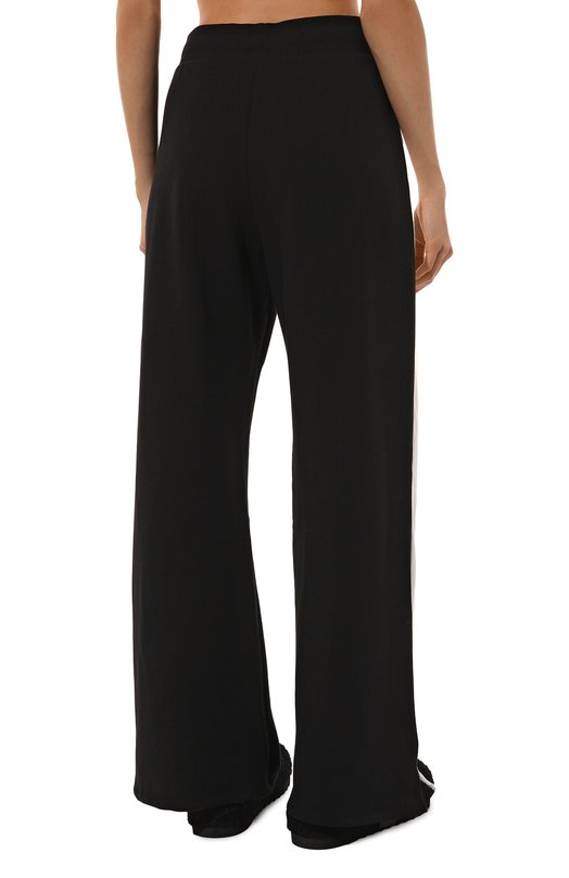 Хлопковые брюки Moschino A6809/4424 Чёрно-белый  A6809/4424 Фото 4