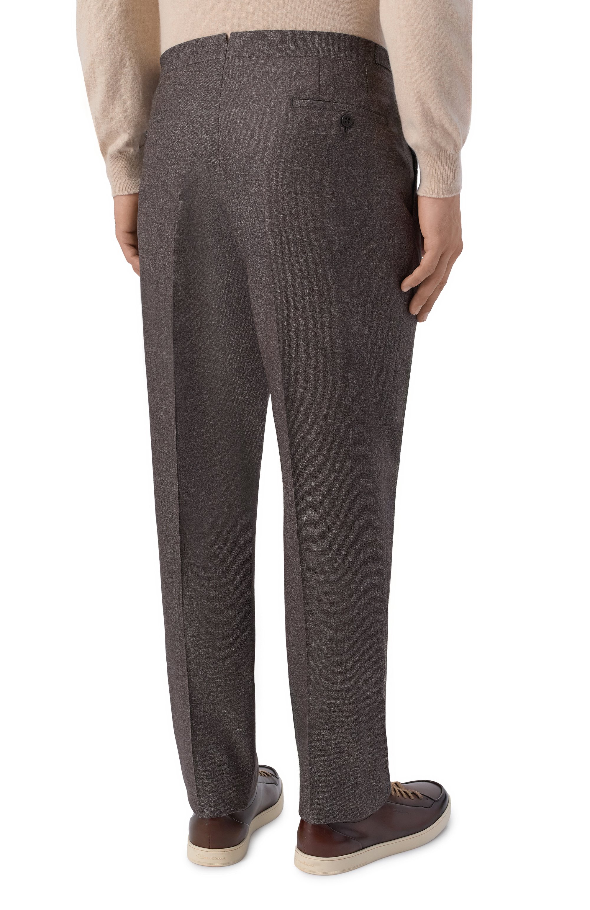 Брюки из шерсти и хлопка CORNELIANI, арт. 284L21/2A18216, фото 4