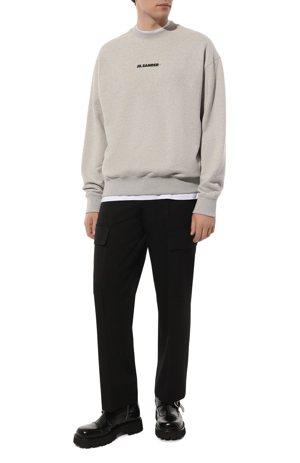 Хлопковый свитшот JIL SANDER, арт. J47GU0001/J20010, фото 2