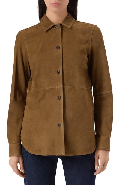 Замшевая куртка-рубашка TOTEME, арт. 242-WRT1768-LE0005, фото 3