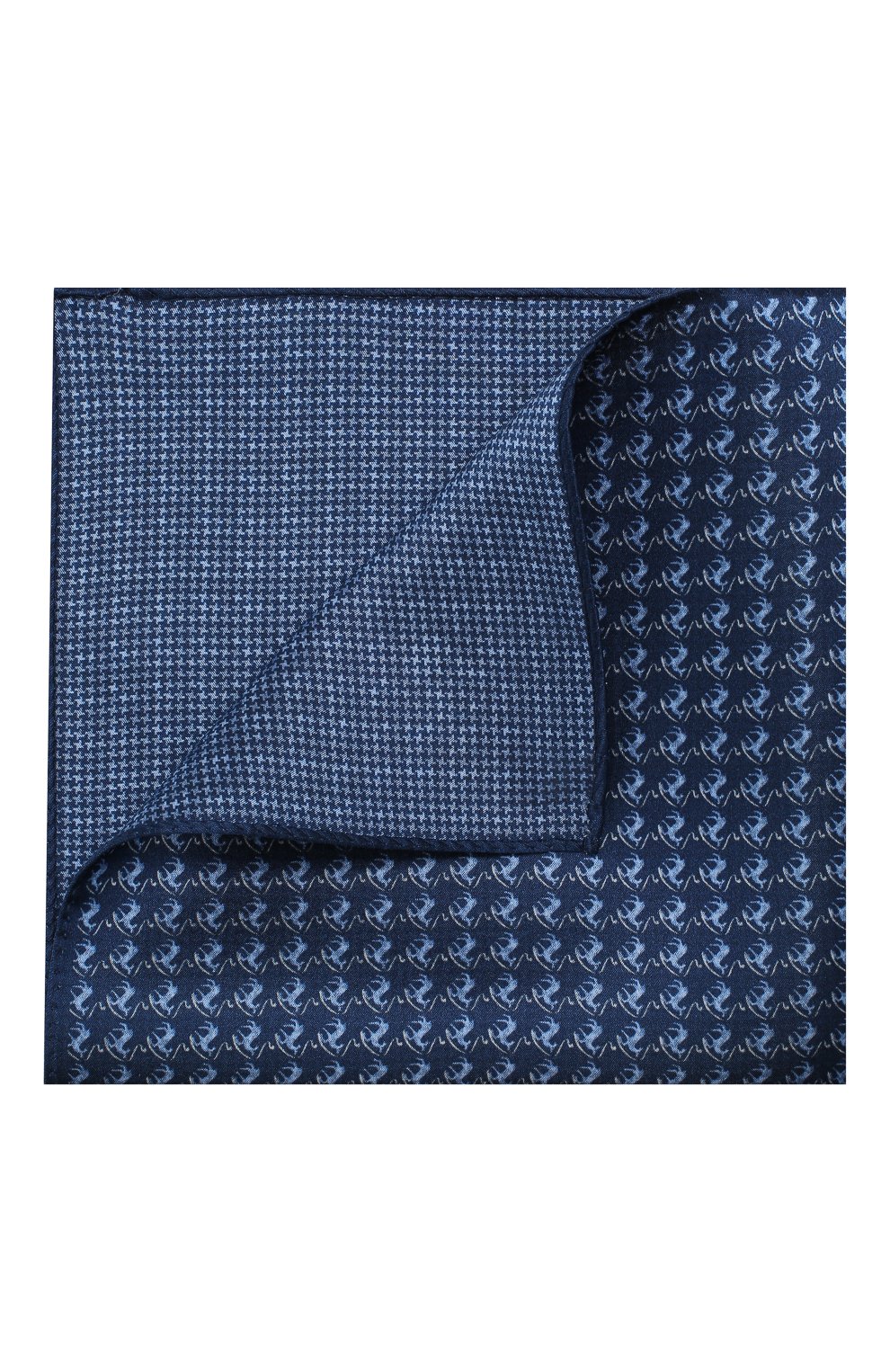 Шелковый платок CORNELIANI темно-синего цвета по цене 7995 руб., арт. 85UF27-0120396/00, фото 1 Шелковый платок CORNELIANI, арт. 85UF27-0120396/00, фото 1