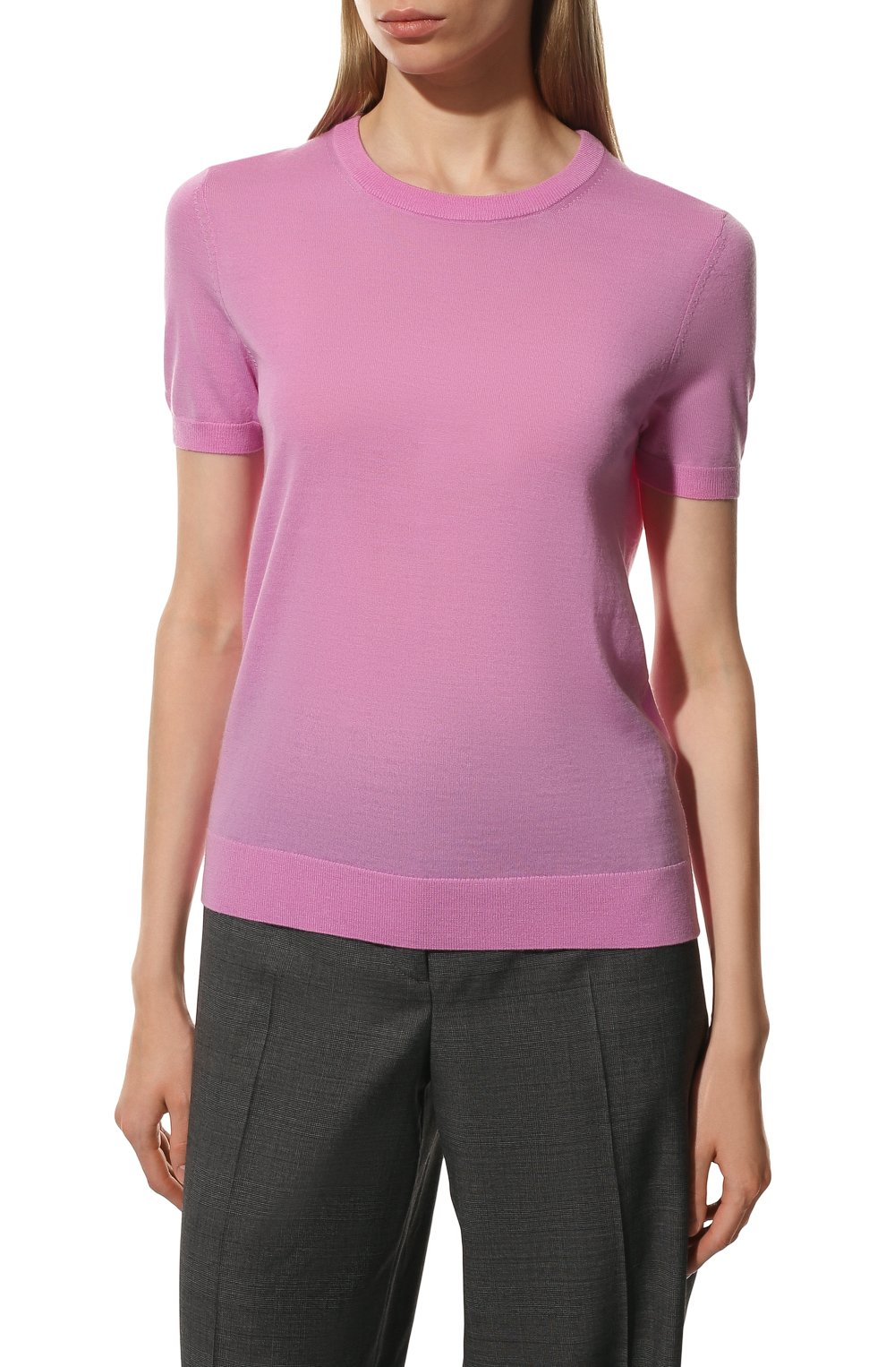 Шерстяной пуловер BOSS розового цвета по цене 11000 руб., арт. 50473246, фото 3 Шерстяной пуловер BOSS, арт. 50473246, фото 3