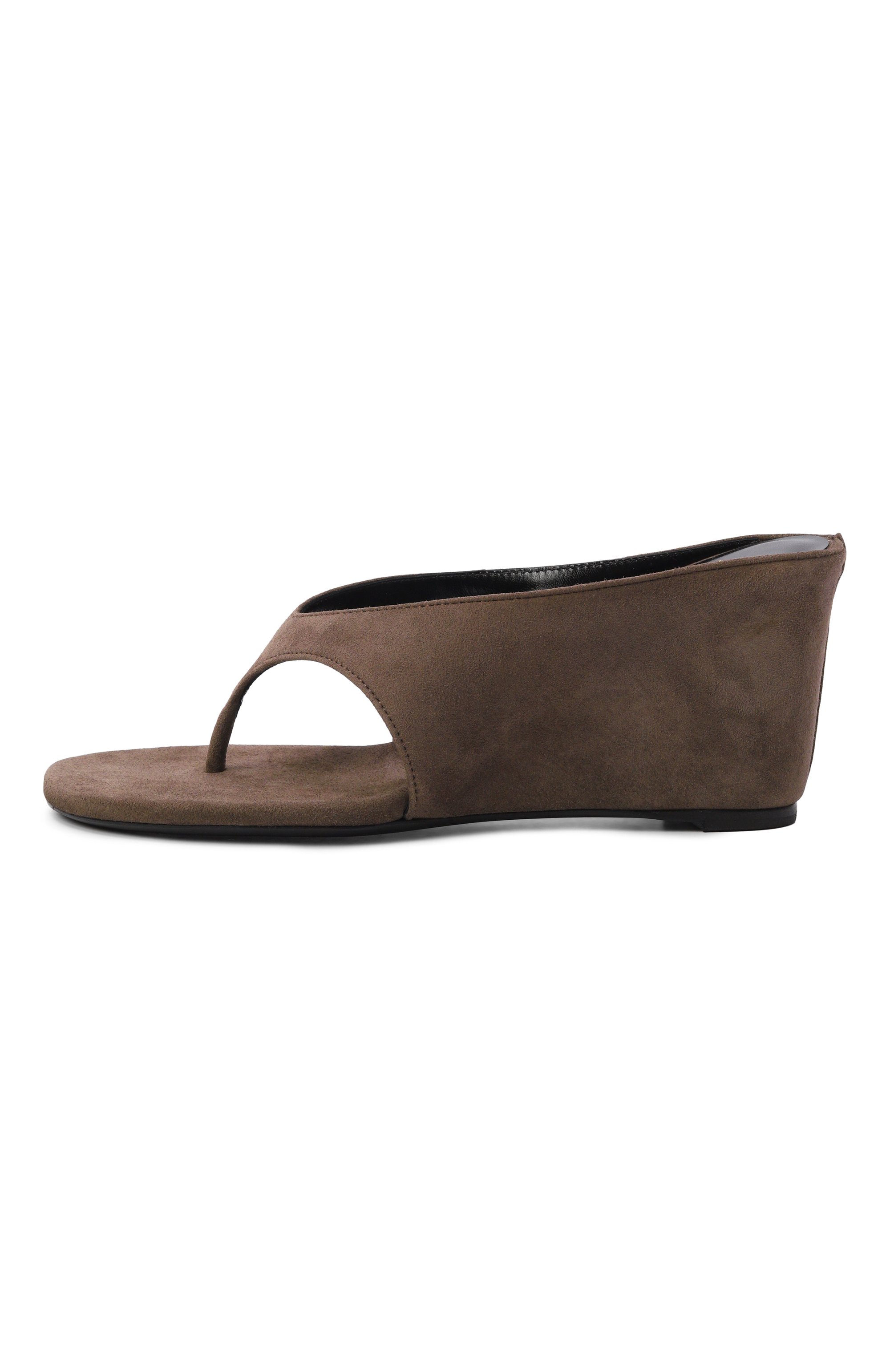 Замшевые мюли yaga 85 JUDE, арт. YAGA WEDGE SANDAL/SUEDE LEATHER, фото 4