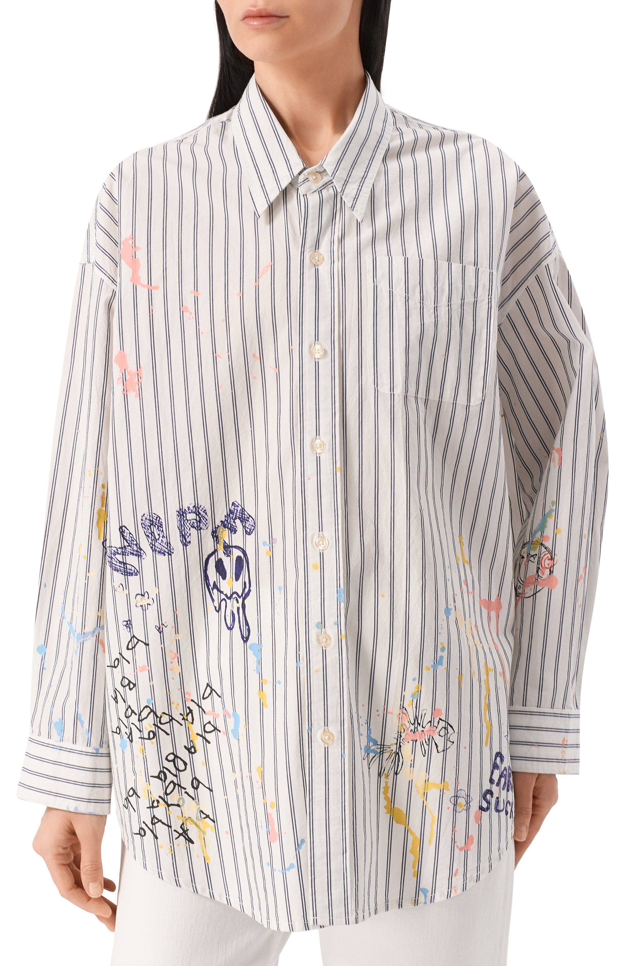 Хлопковая рубашка R13, арт. R13WR004-R486B, фото 3