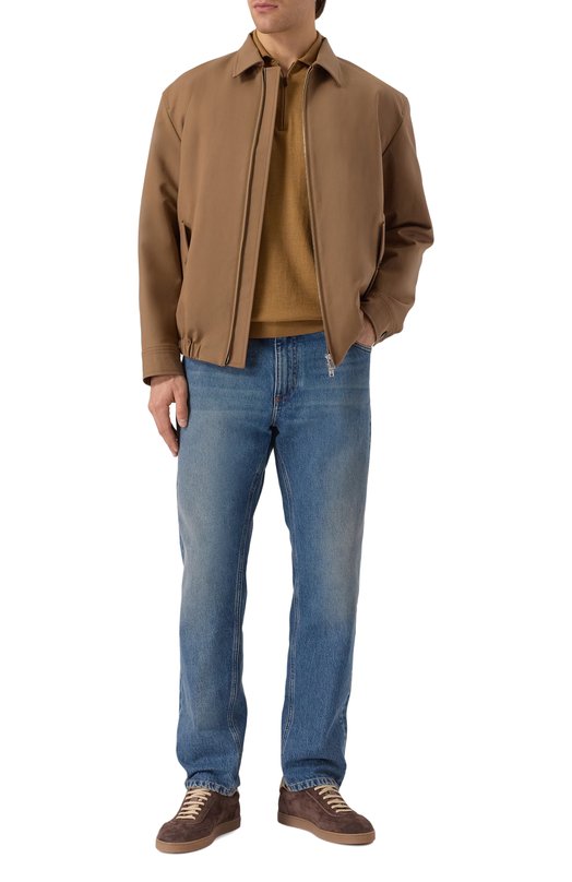 Хлопковый бомбер 12 STOREEZ 129769 Коричневый  129769 Фото 2