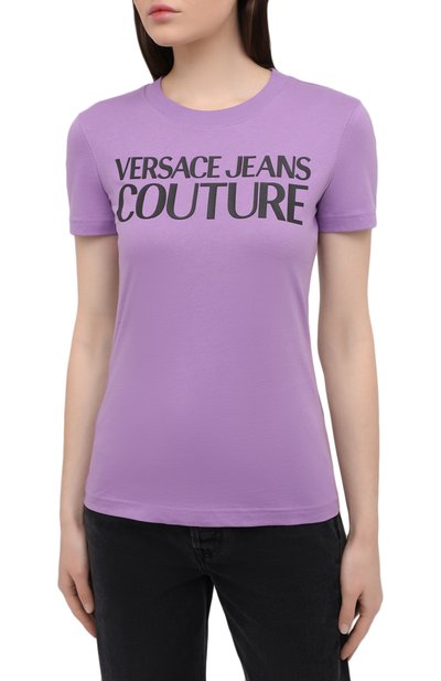 Хлопковая футболка VERSACE JEANS COUTURE, арт. B2HWA7TA-WDP608 L0G0 PLAS/30454, фото 3