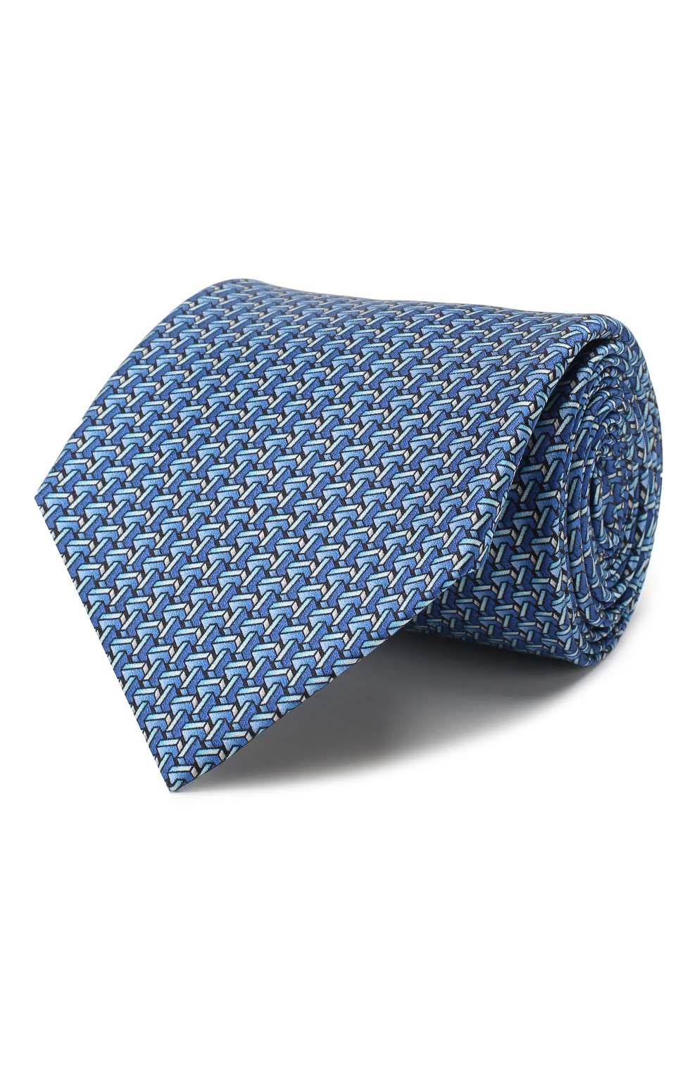Шелковый галстук LANVIN голубого цвета по цене 8495 руб., арт. 3333/TIE, фото 1 Шелковый галстук LANVIN, арт. 3333/TIE, фото 1