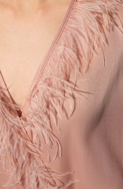 Халат с отделкой перьями LOVE STORIES, арт. L2293801573, фото 5