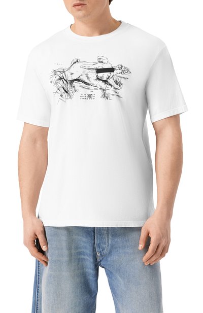 Хлопковая футболка MM6, арт. SH2GC0024/M20108, фото 3