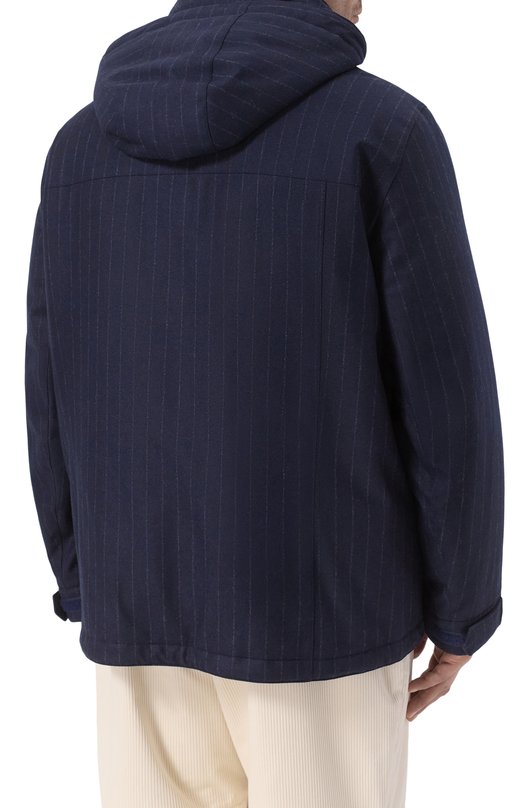 Шерстяная куртка Brunello Cucinelli M208MKG05 Синий  M208MKG05 Фото 4