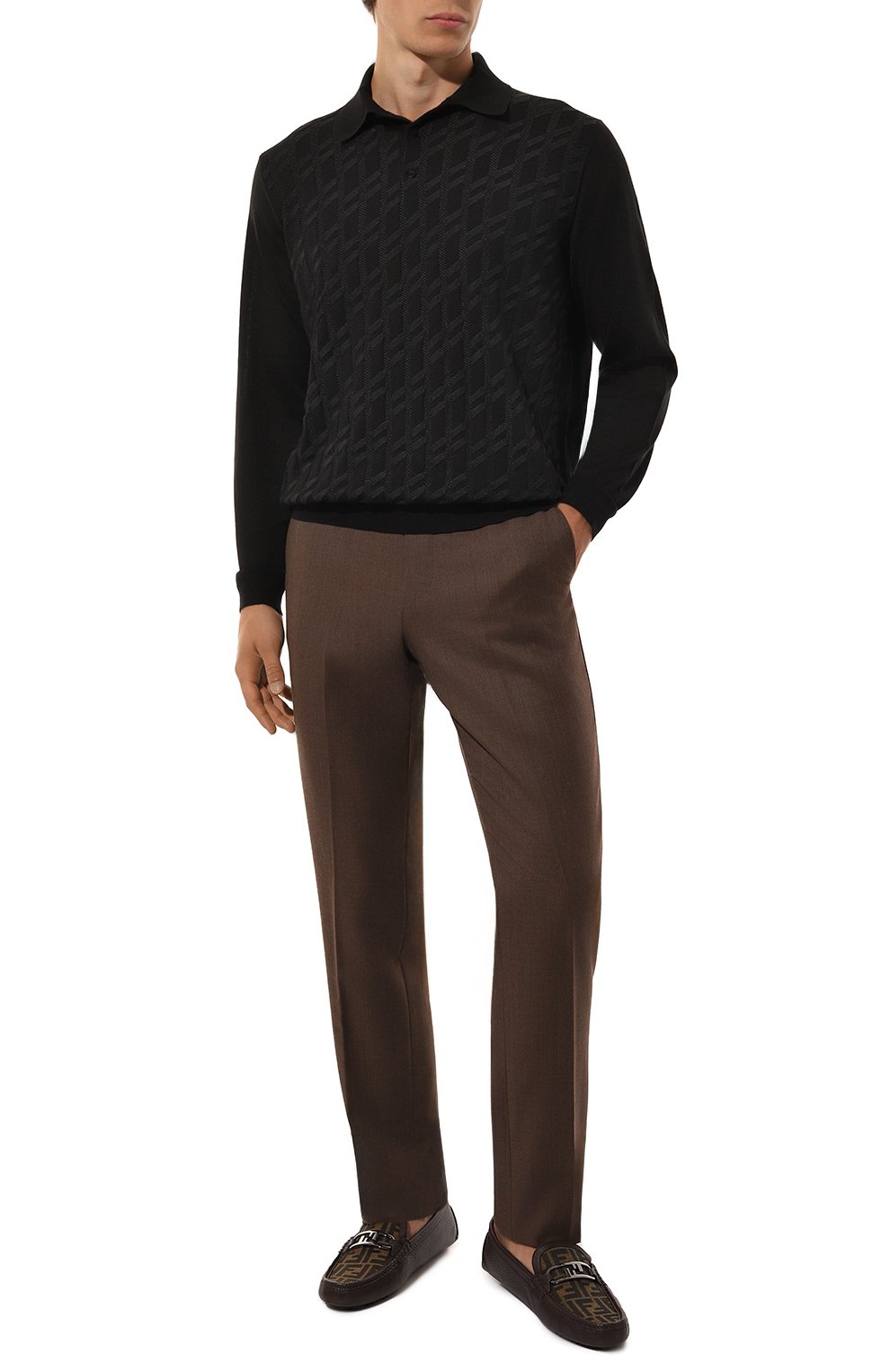 Кожаные мокасины o'lock FENDI, арт. 7D1561 AQZB, фото 2