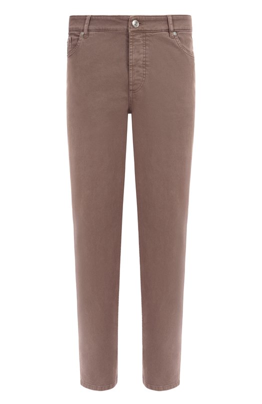 Джинсы Traditional Fit Brunello Cucinelli M277UD3210 Коричневый M277UD3210